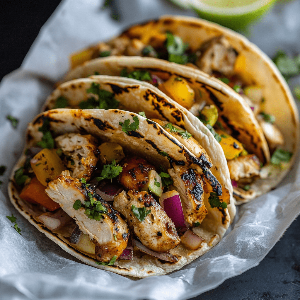 blackened fish tacos with pineapple salsa